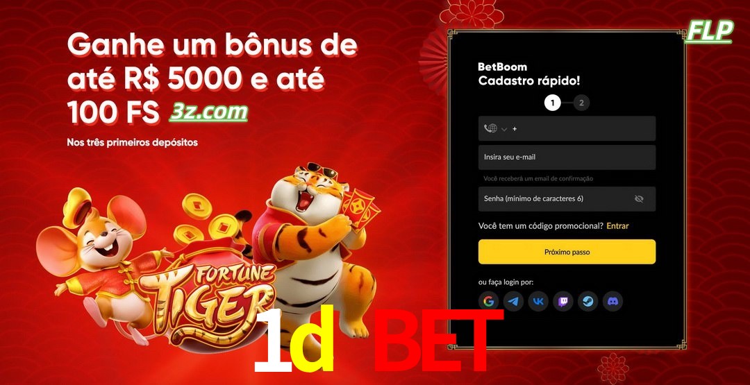 1d bet cassino Brasil bônus de boas-vindas até R$5000 e 100 free spins