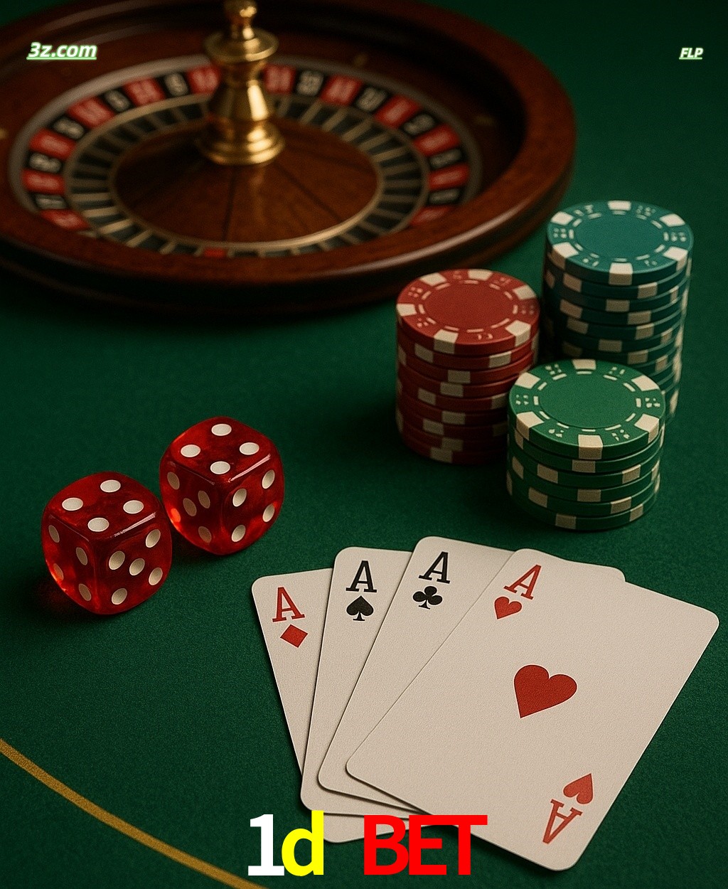 Cassino online 1d bet com jogos de mesa: roleta, dados, pôquer e fichas